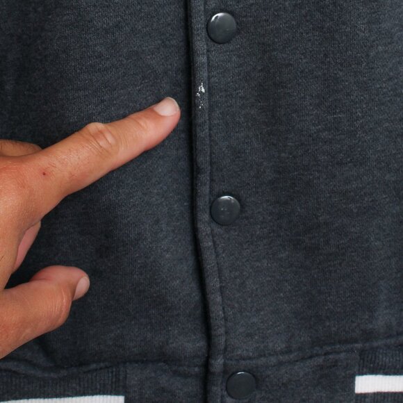 Amazon Fulfillment Varsity Jacket Mens XS Gray - Picture 4 of 7